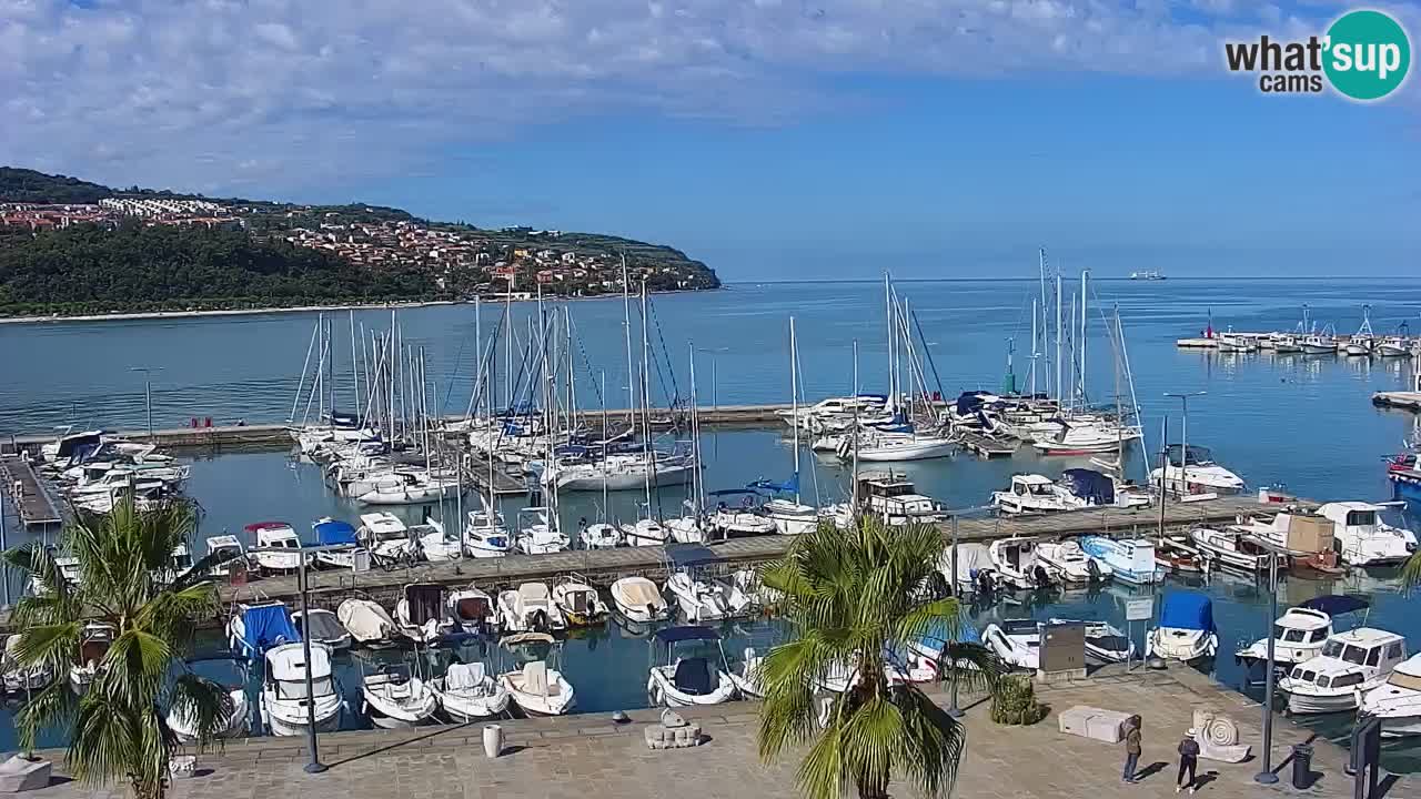Webcam Capodistria – marina e lungo mare dall’Hotel Grand Koper