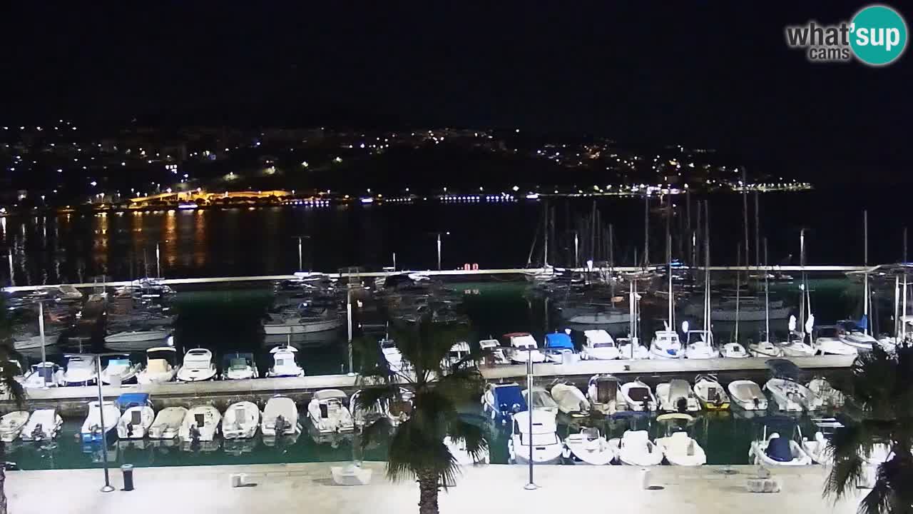 Camera en vivo Koper – puerto deportivo y paseo marítimo desde el Hotel Grand Koper
