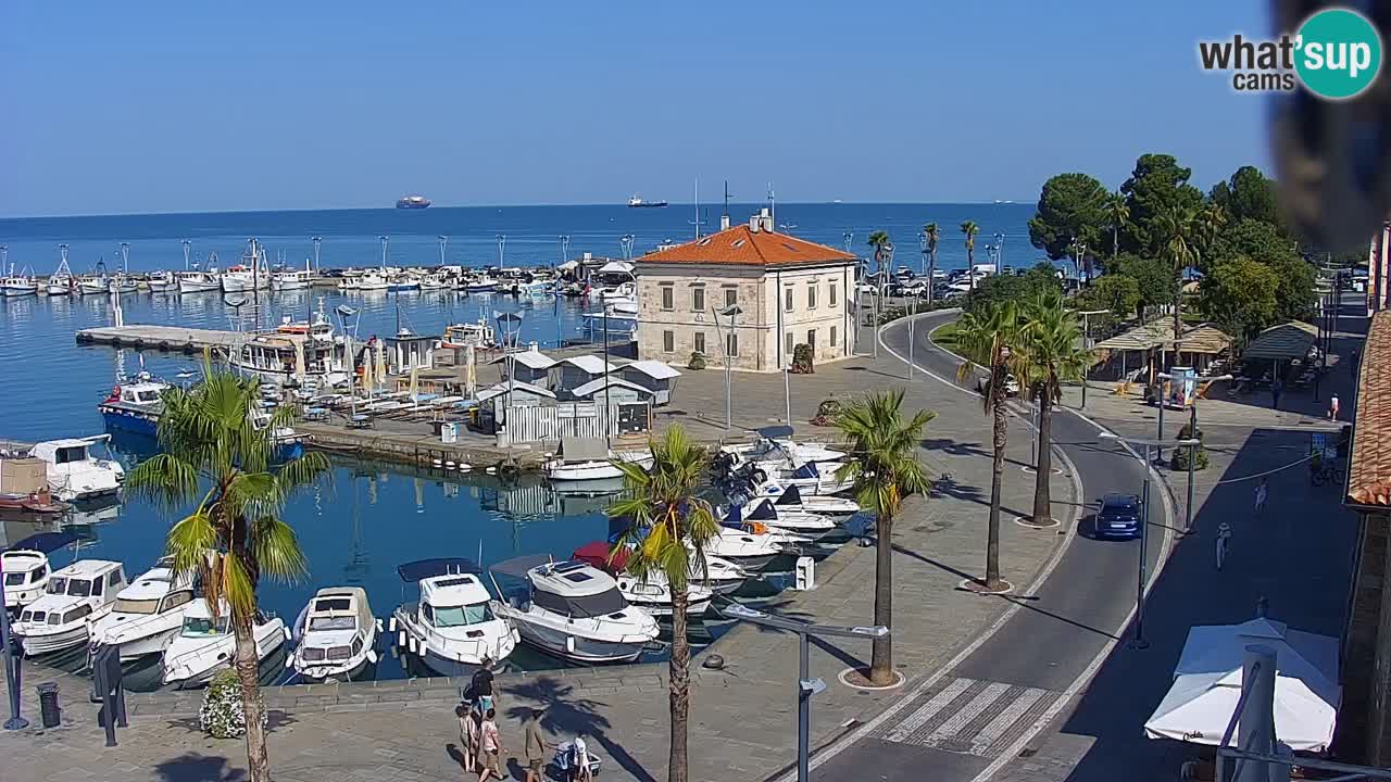 Webcam Capodistria – marina e lungo mare dall’Hotel Grand Koper