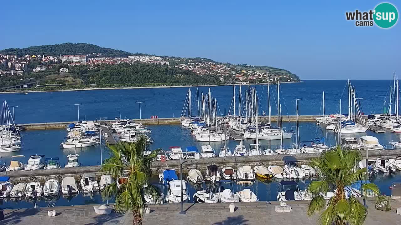 Web kamera Koper – marina i promenada – hotel Grand Koper
