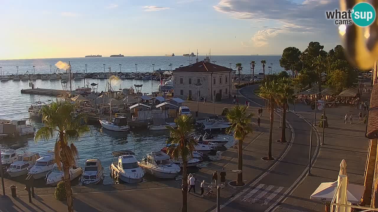 Webcam Capodistria – marina e lungo mare dall’Hotel Grand Koper