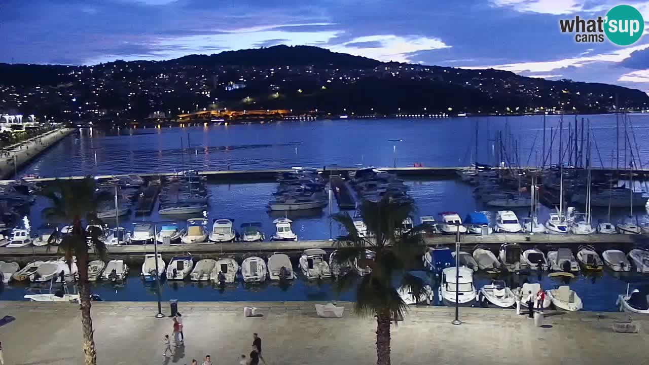 Spletna kamera Koper – Panorama na marino in promenado s Hotela Grand Koper