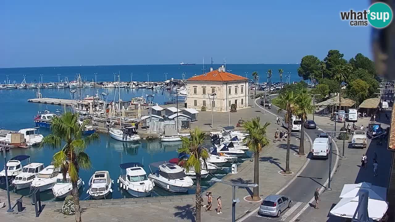 Web kamera Koper – marina i promenada – hotel Grand Koper