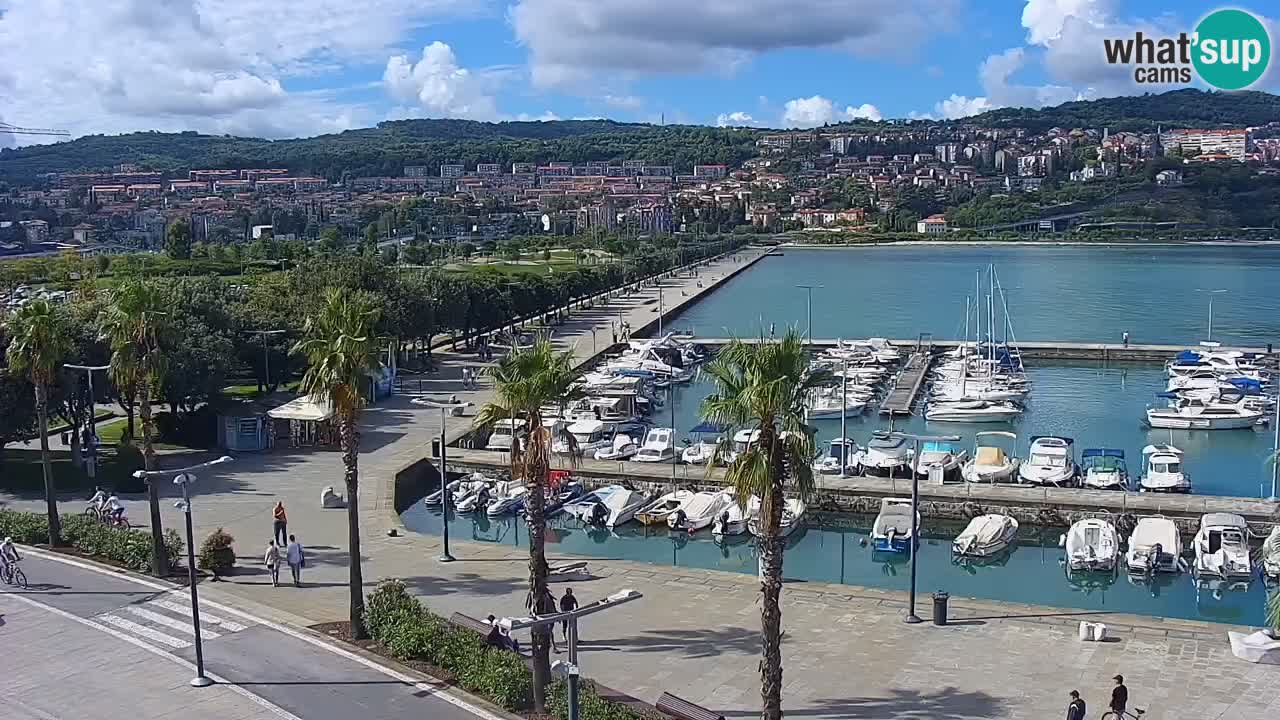 Camera en vivo Koper – puerto deportivo y paseo marítimo desde el Hotel Grand Koper