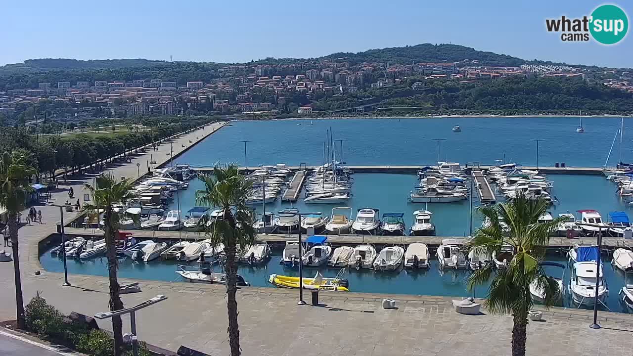 Web kamera Koper – marina i promenada – hotel Grand Koper