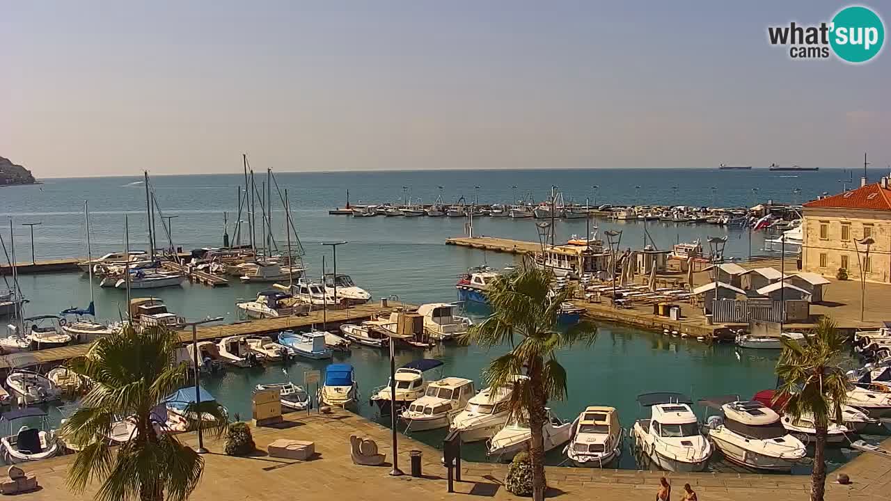 Web kamera Koper – marina i promenada – hotel Grand Koper