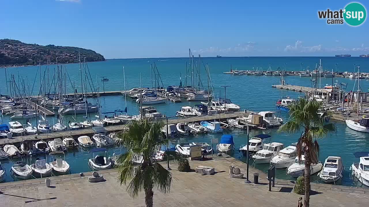 Webcam Capodistria – marina e lungo mare dall’Hotel Grand Koper