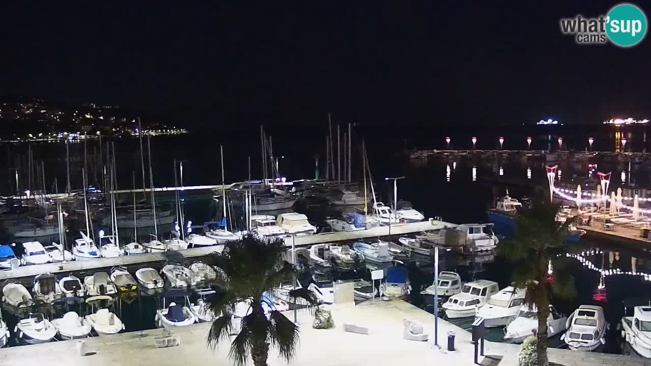 Webcam en direct du port de Koper – port de croisière et de fret – Slovénie