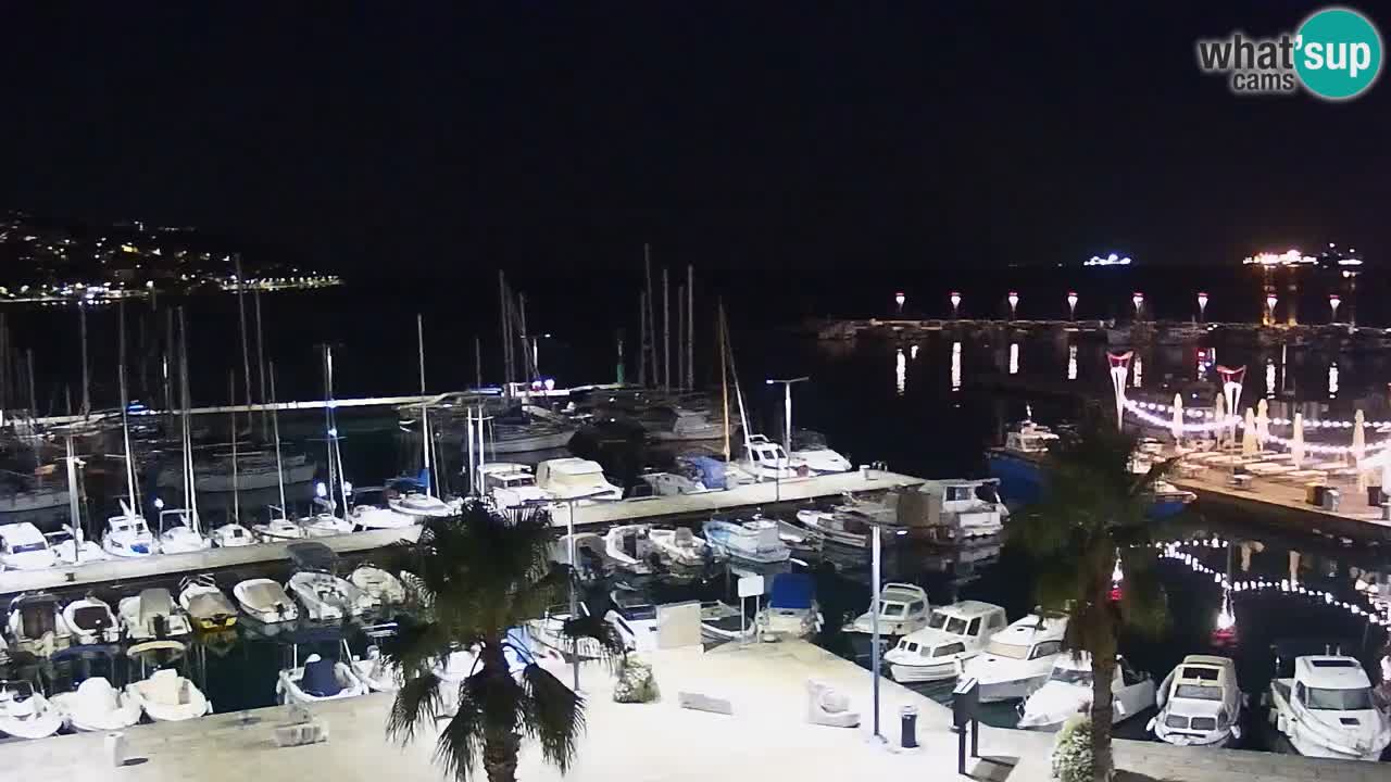 Camera en vivo Koper – puerto deportivo y paseo marítimo desde el Hotel Grand Koper