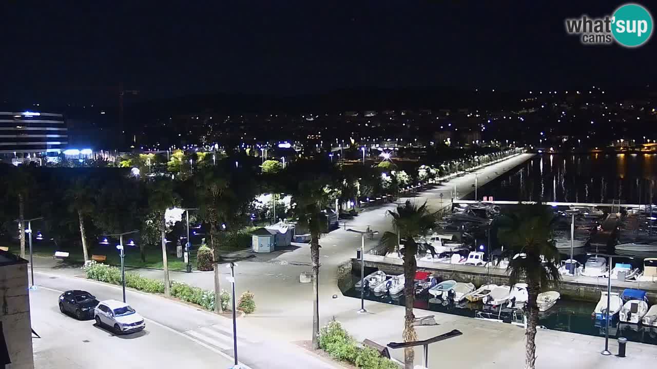 Camera en vivo Koper – puerto deportivo y paseo marítimo desde el Hotel Grand Koper