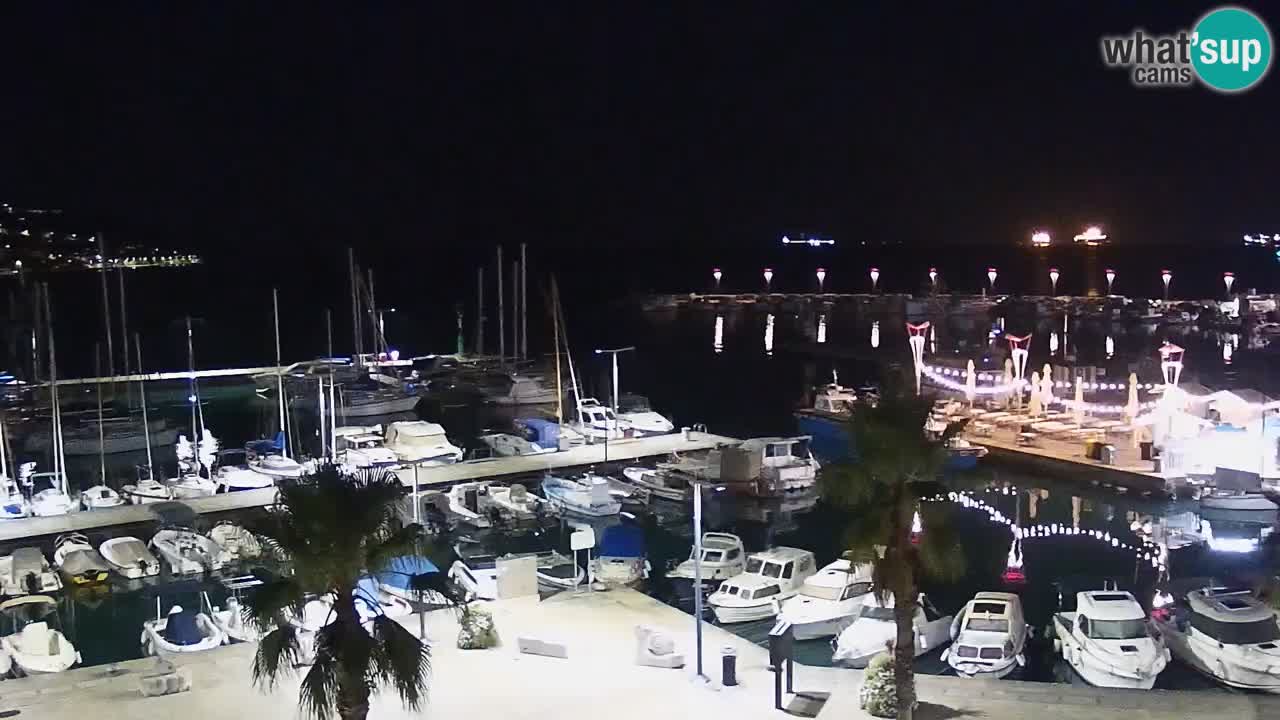 Camera en vivo Koper – puerto deportivo y paseo marítimo desde el Hotel Grand Koper
