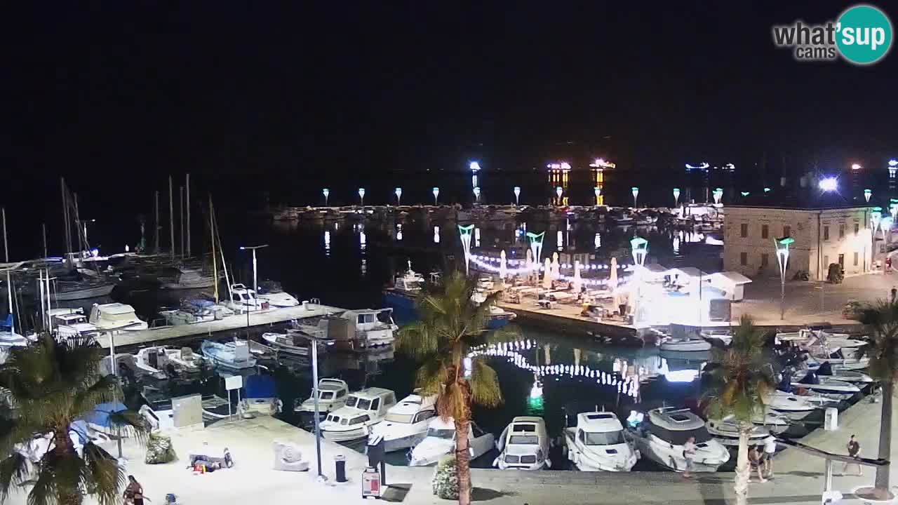 Camera en vivo Koper – puerto deportivo y paseo marítimo desde el Hotel Grand Koper