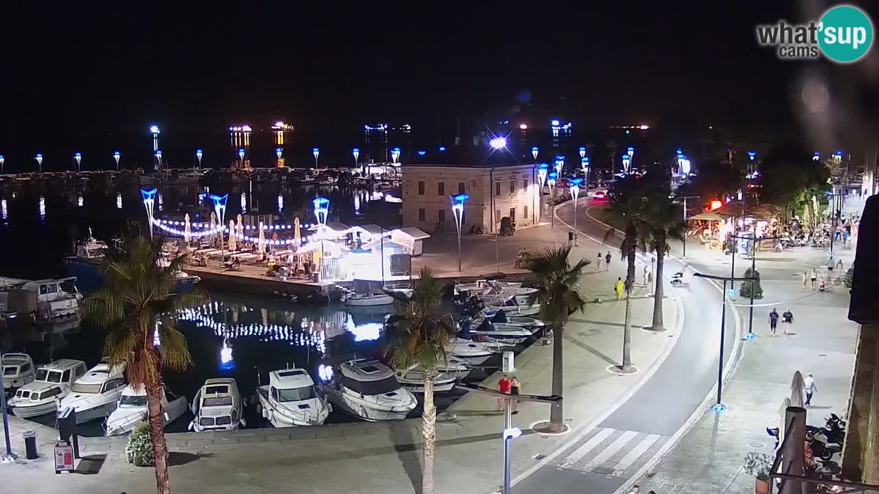 Camera en vivo Koper – puerto deportivo y paseo marítimo desde el Hotel Grand Koper