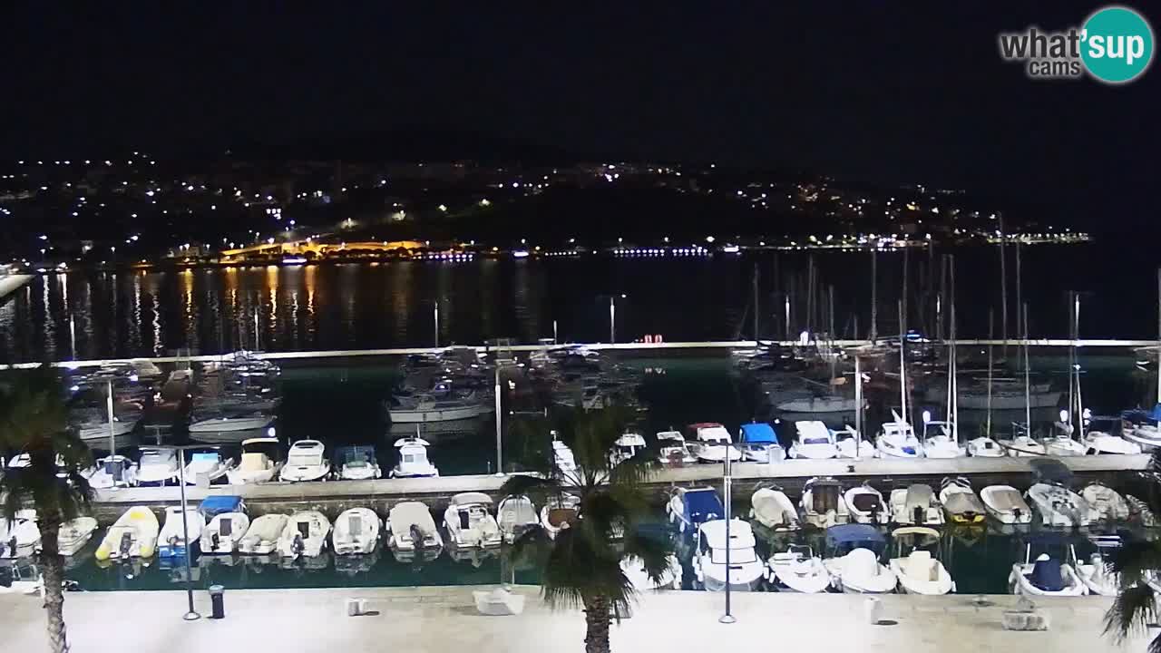 Camera en vivo Koper – puerto deportivo y paseo marítimo desde el Hotel Grand Koper