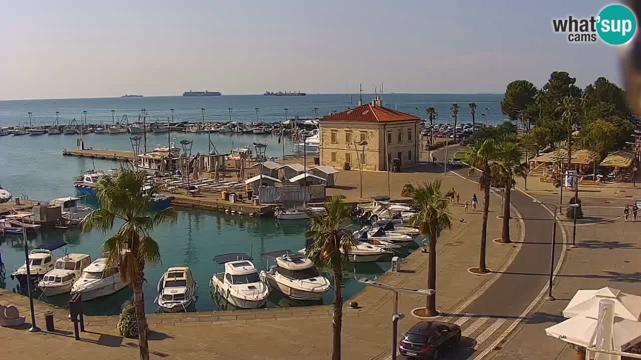 Web kamera Koper – marina i promenada – hotel Grand Koper