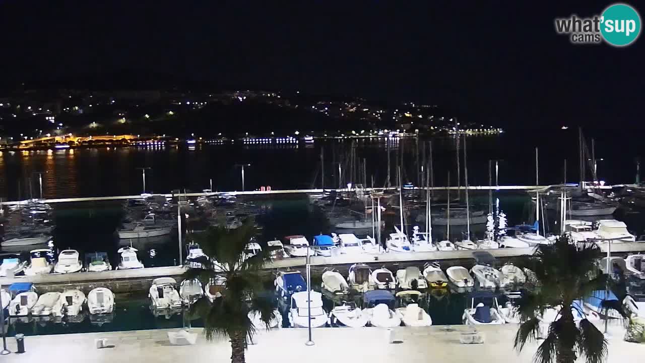 Spletna kamera Koper – Panorama na marino in promenado s Hotela Grand Koper