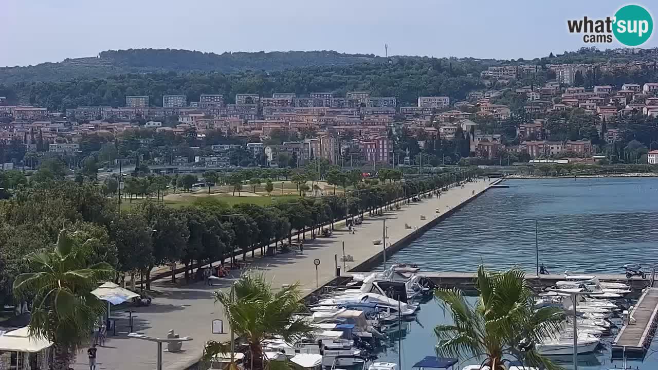 Web kamera Koper – marina i promenada – hotel Grand Koper