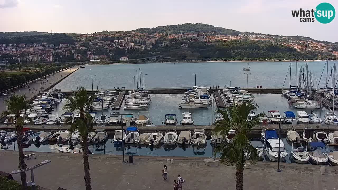 Web kamera Koper – marina i promenada – hotel Grand Koper