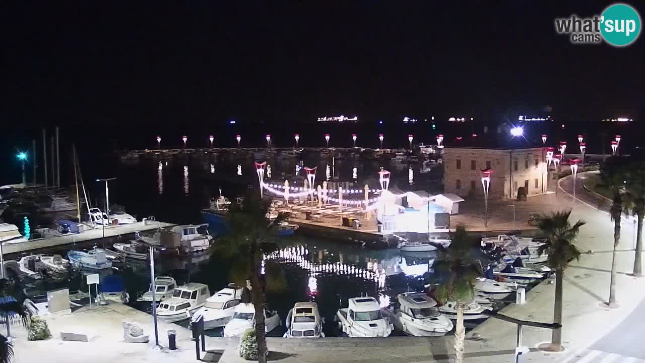 Webcam en direct du port de Koper – port de croisière et de fret – Slovénie