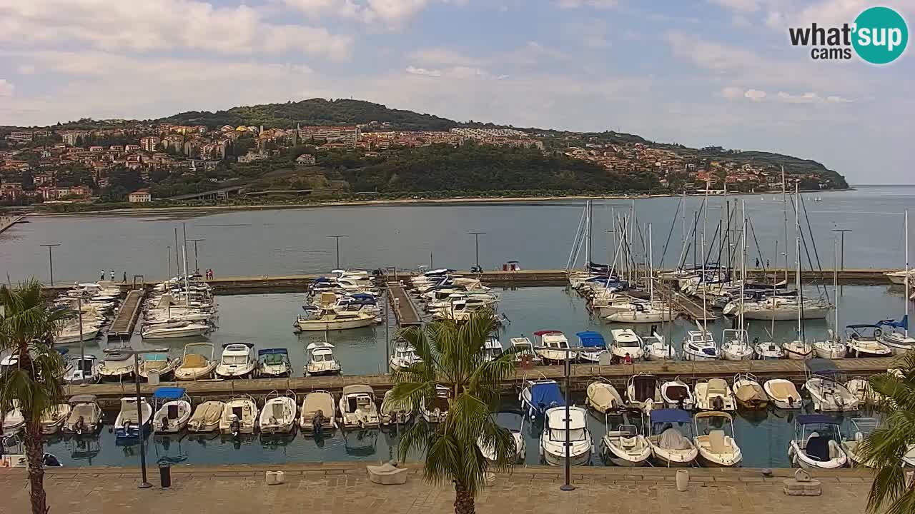 Webcam Capodistria – marina e lungo mare dall’Hotel Grand Koper