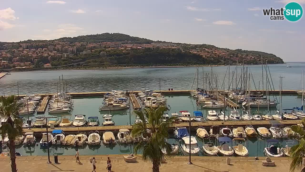 Webcam Capodistria – marina e lungo mare dall’Hotel Grand Koper