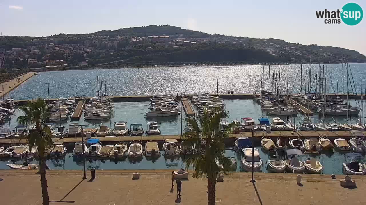 Webcam Capodistria – marina e lungo mare dall’Hotel Grand Koper