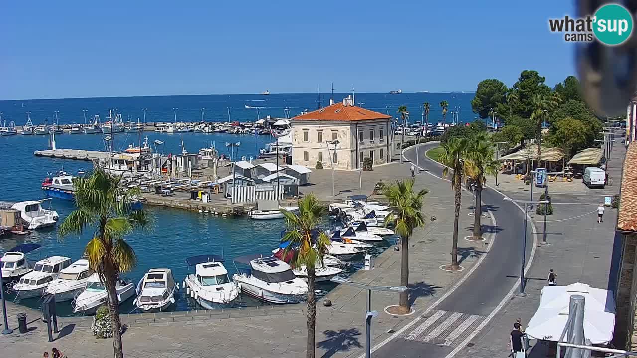Il porto di Koper – Capodistria live webcam – porto crociere e mercantile – Slovenia