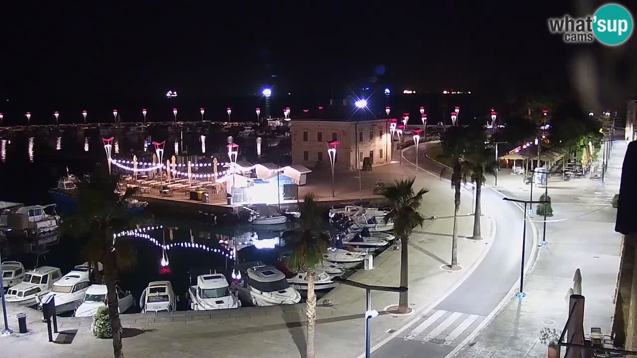 Webcam Koper – Panorama de la marina et de la promenade depuis le Grand Hotel Koper