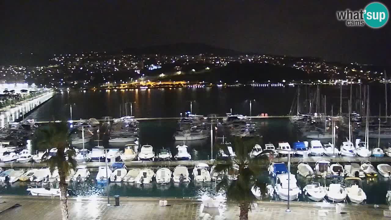 Webcam Koper – Panorama de la marina et de la promenade depuis le Grand Hotel Koper