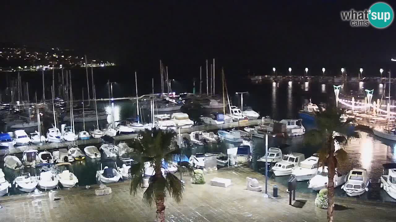Spletna kamera Koper – Panorama na marino in promenado s Hotela Grand Koper