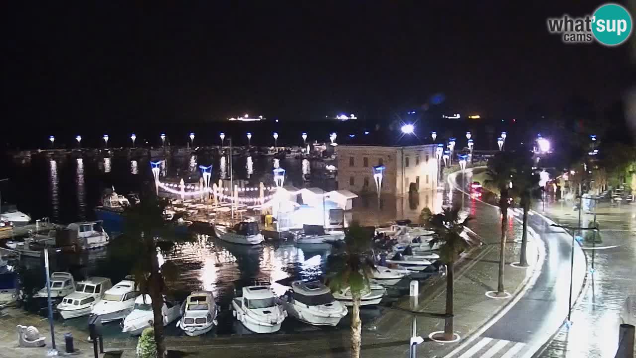 Camera en vivo Koper – puerto deportivo y paseo marítimo desde el Hotel Grand Koper