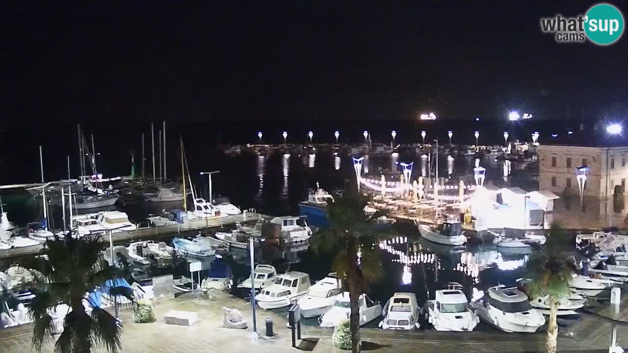 Spletna kamera Koper – Panorama na marino in promenado s Hotela Grand Koper