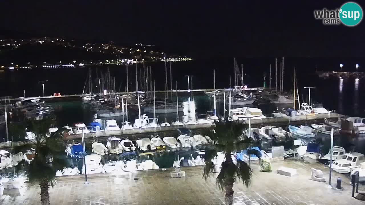 Webcam Capodistria – marina e lungo mare dall’Hotel Grand Koper