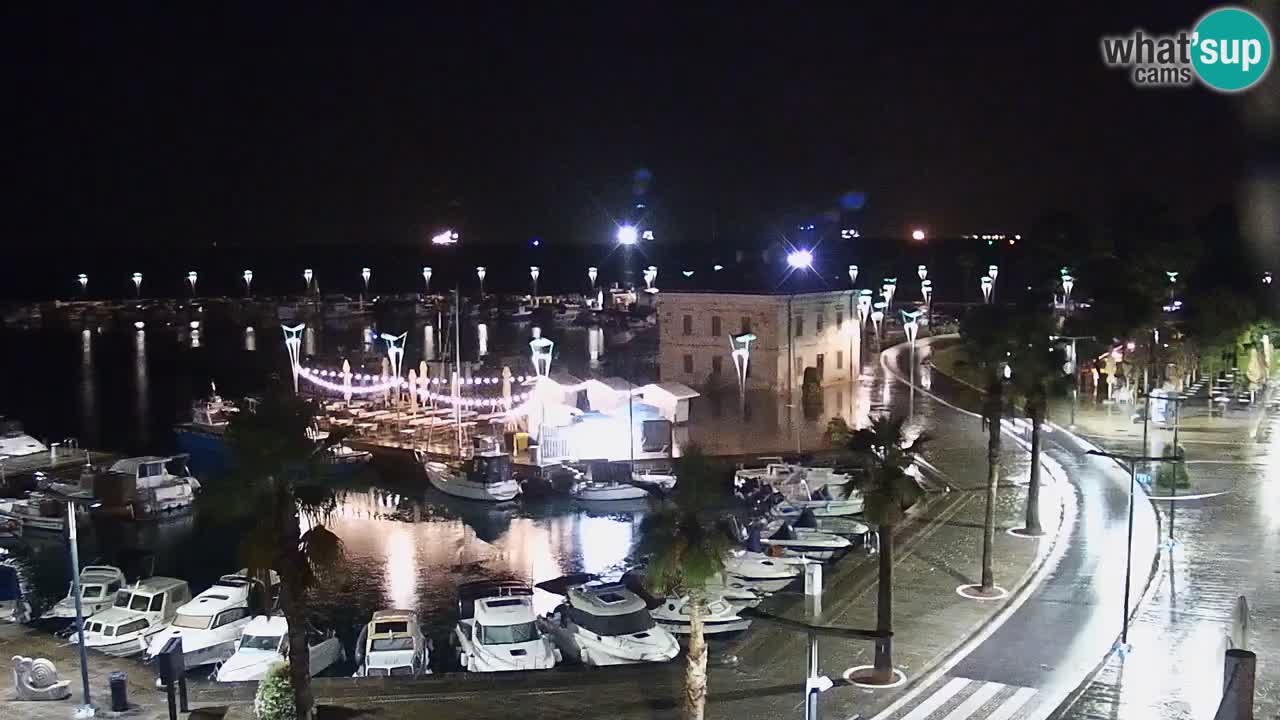 Webcam Koper – Panorama de la marina et de la promenade depuis le Grand Hotel Koper