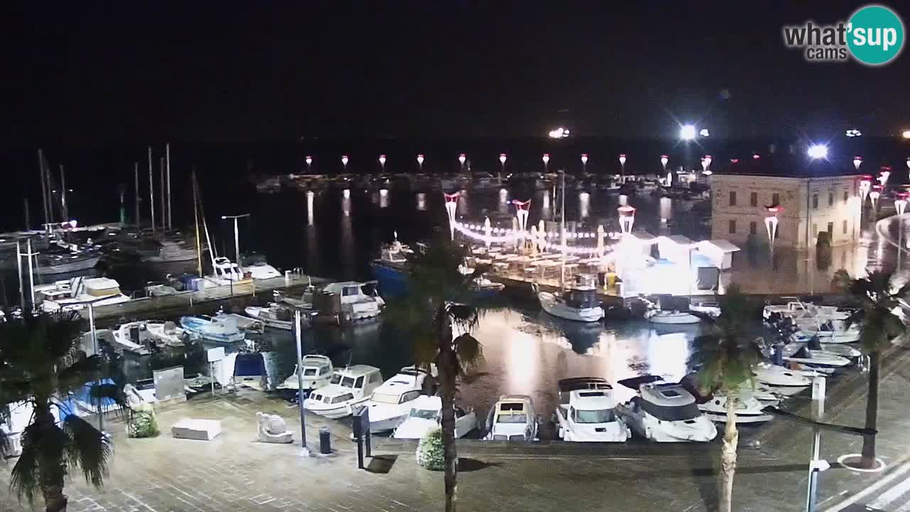Webcam Capodistria – marina e lungo mare dall’Hotel Grand Koper