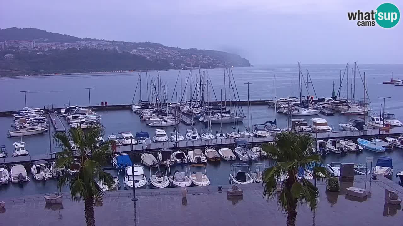 Webcam Capodistria – marina e lungo mare dall’Hotel Grand Koper