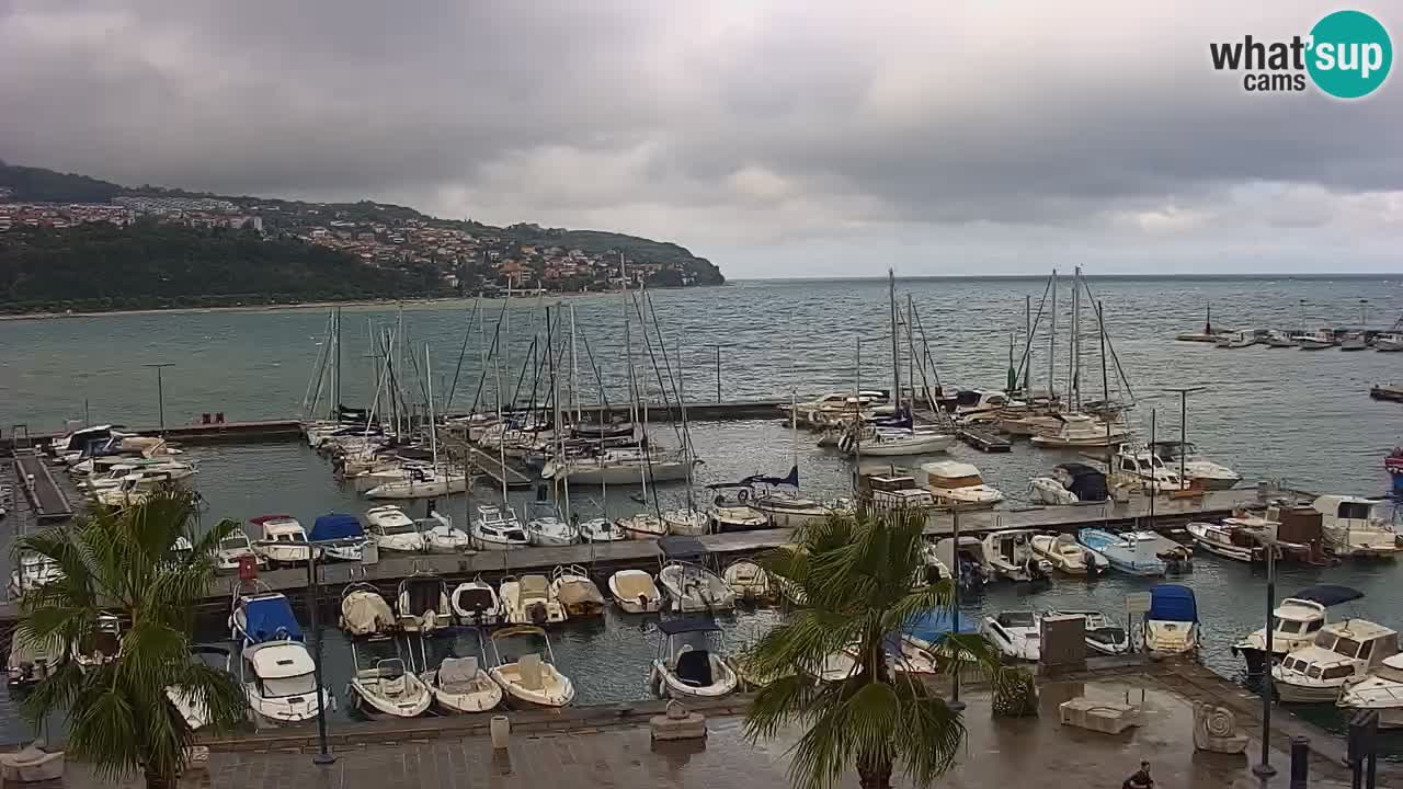 Webcam Capodistria – marina e lungo mare dall’Hotel Grand Koper
