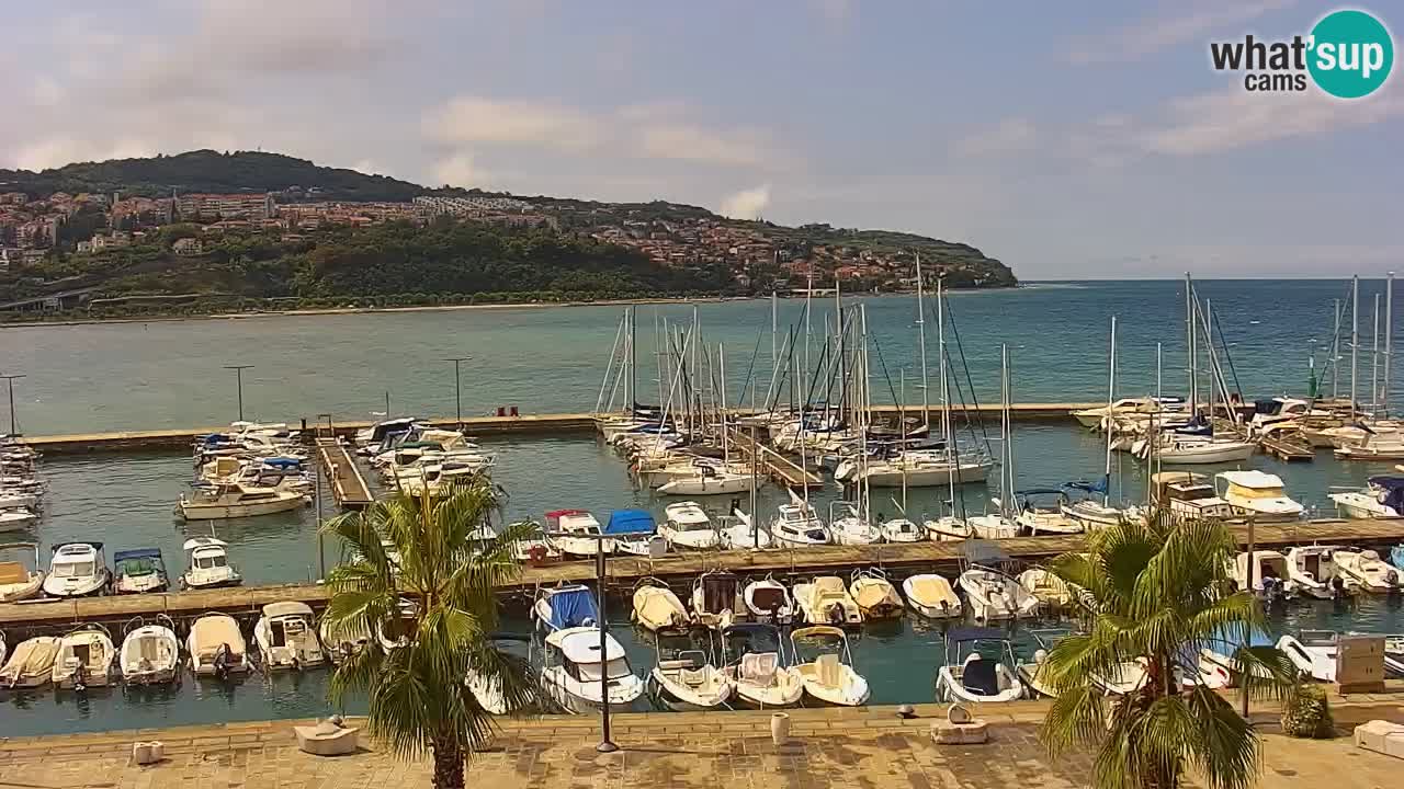 Webcam Capodistria – marina e lungo mare dall’Hotel Grand Koper