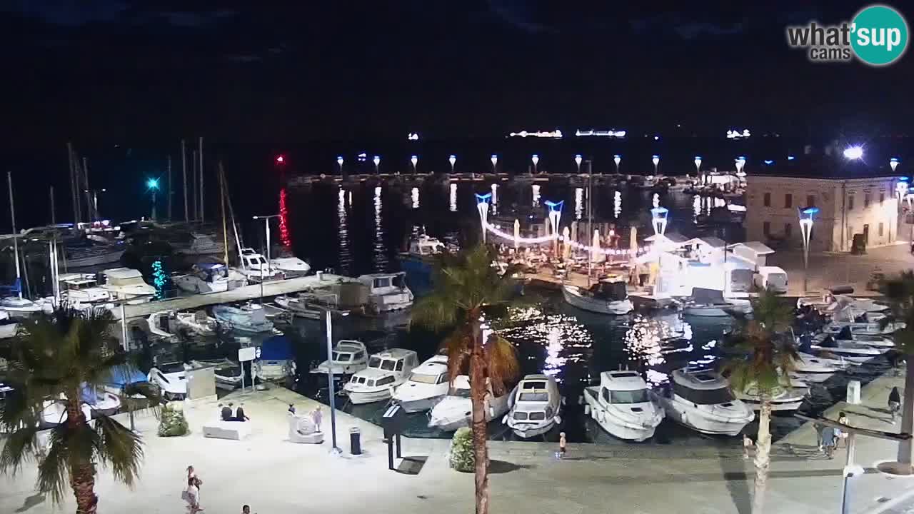 Web kamera Koper – marina i promenada – hotel Grand Koper