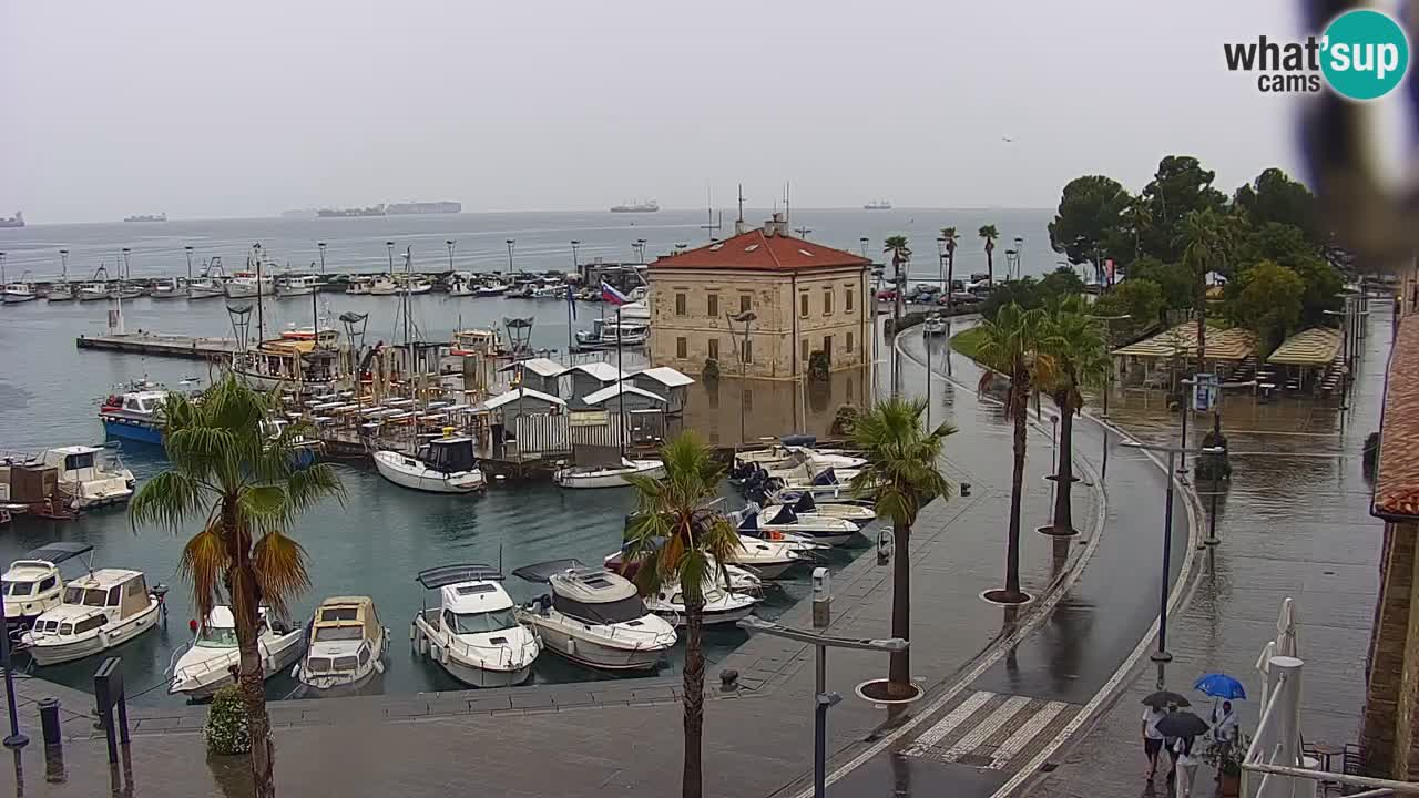 Webcam Capodistria – marina e lungo mare dall’Hotel Grand Koper