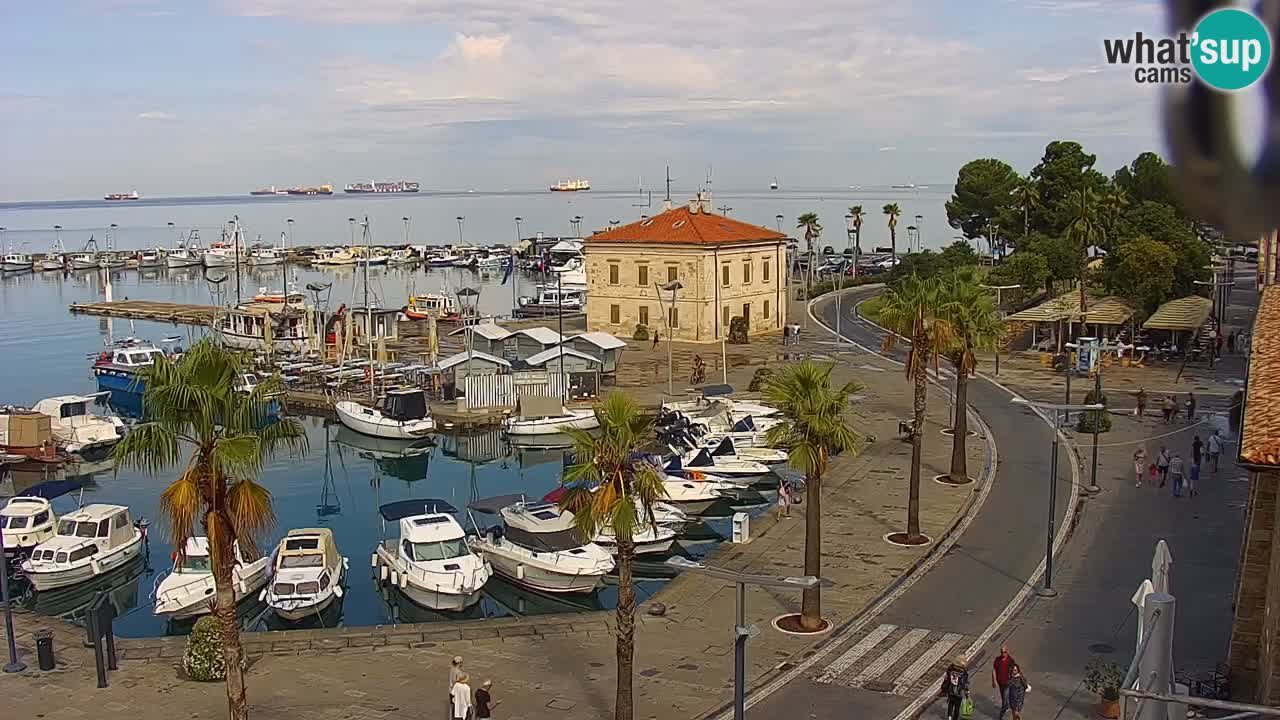 Web kamera Koper – marina i promenada – hotel Grand Koper