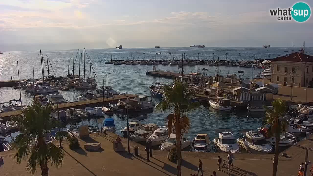 Web kamera Koper – marina i promenada – hotel Grand Koper