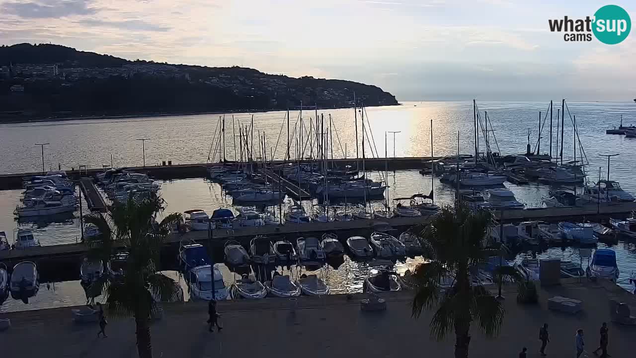 Web kamera Koper – marina i promenada – hotel Grand Koper