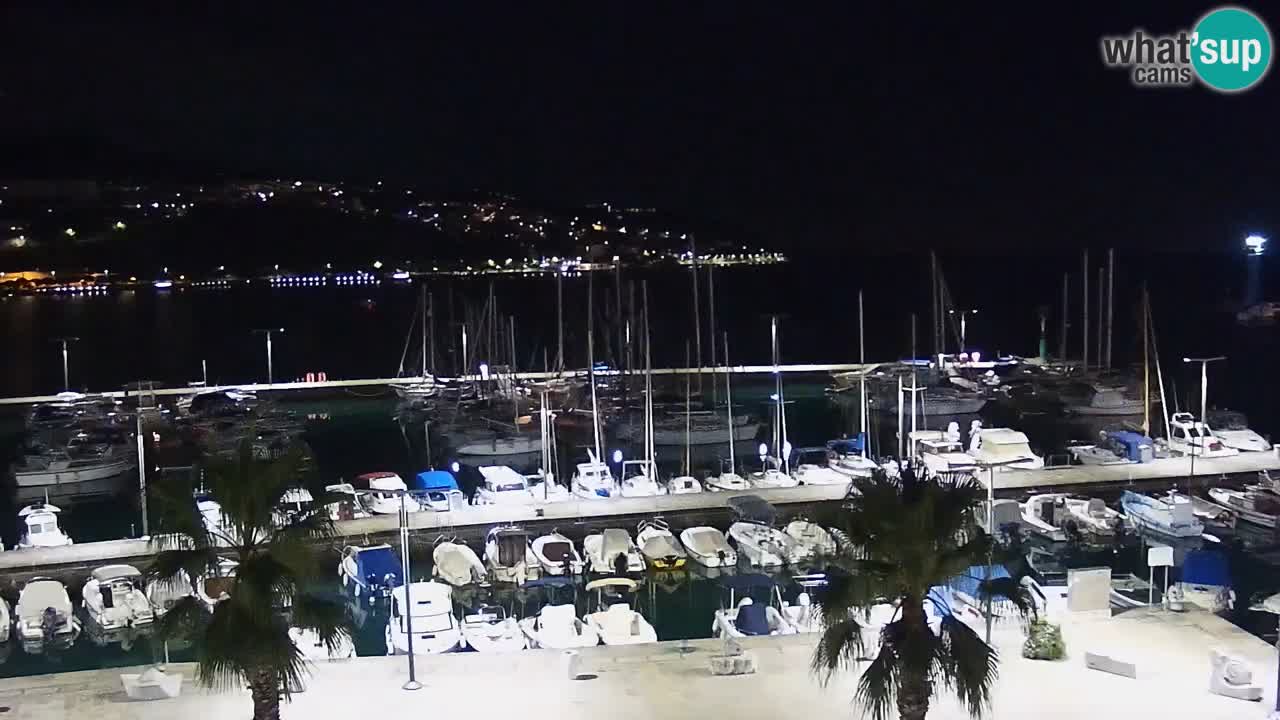 Spletna kamera Koper – Panorama na marino in promenado s Hotela Grand Koper