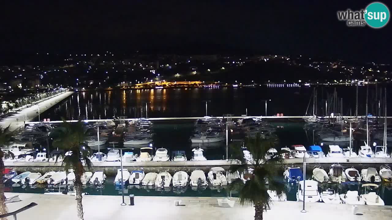 Spletna kamera Koper – Panorama na marino in promenado s Hotela Grand Koper