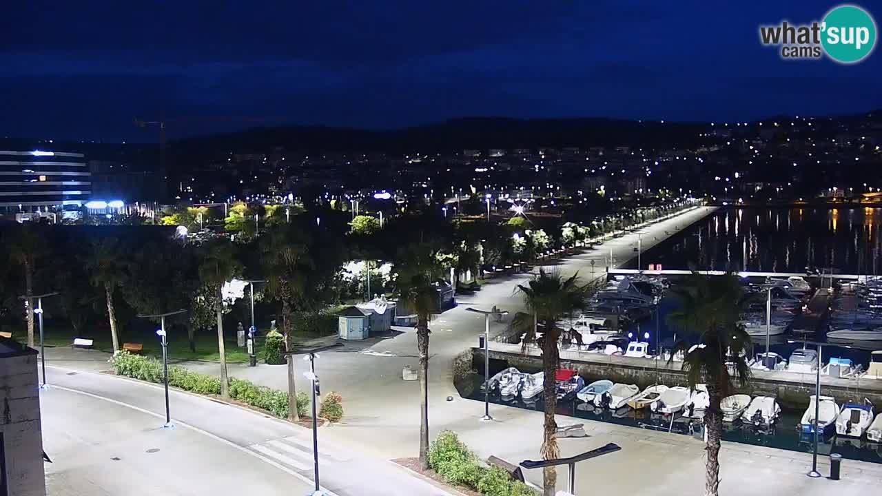 Spletna kamera Koper – Panorama na marino in promenado s Hotela Grand Koper