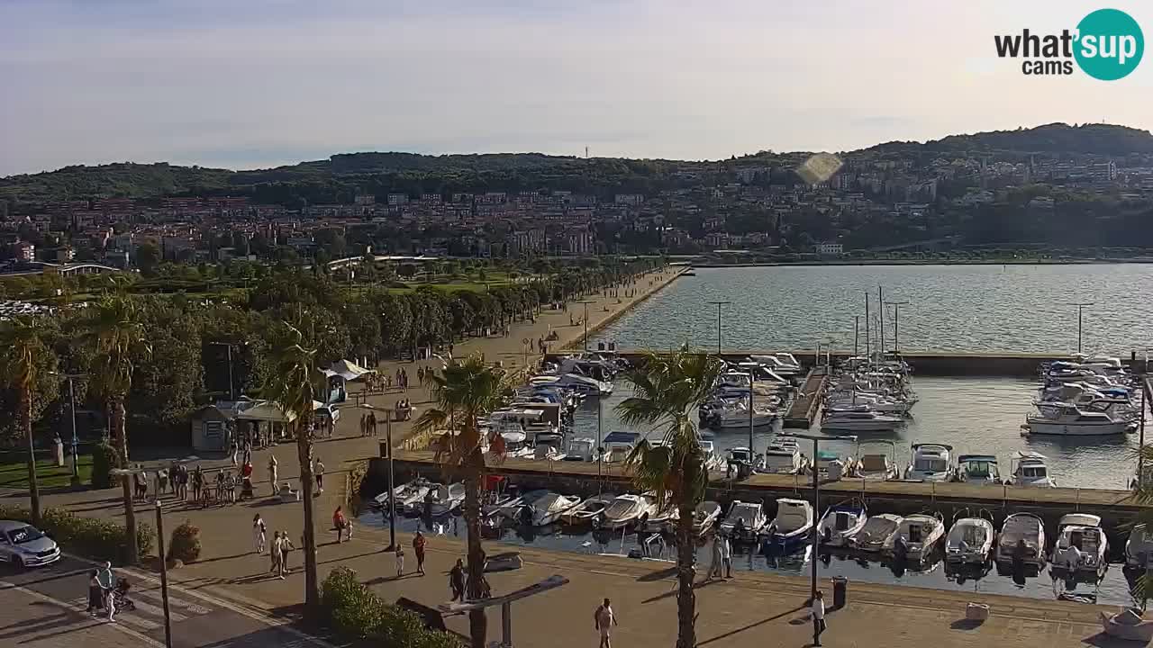 Webcam Capodistria – marina e lungo mare dall’Hotel Grand Koper