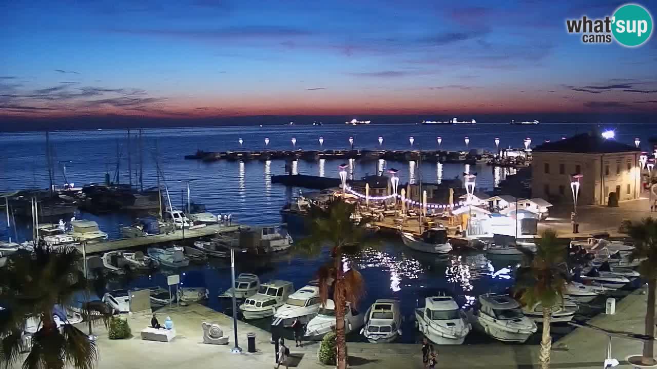 Web kamera Koper – marina i promenada – hotel Grand Koper