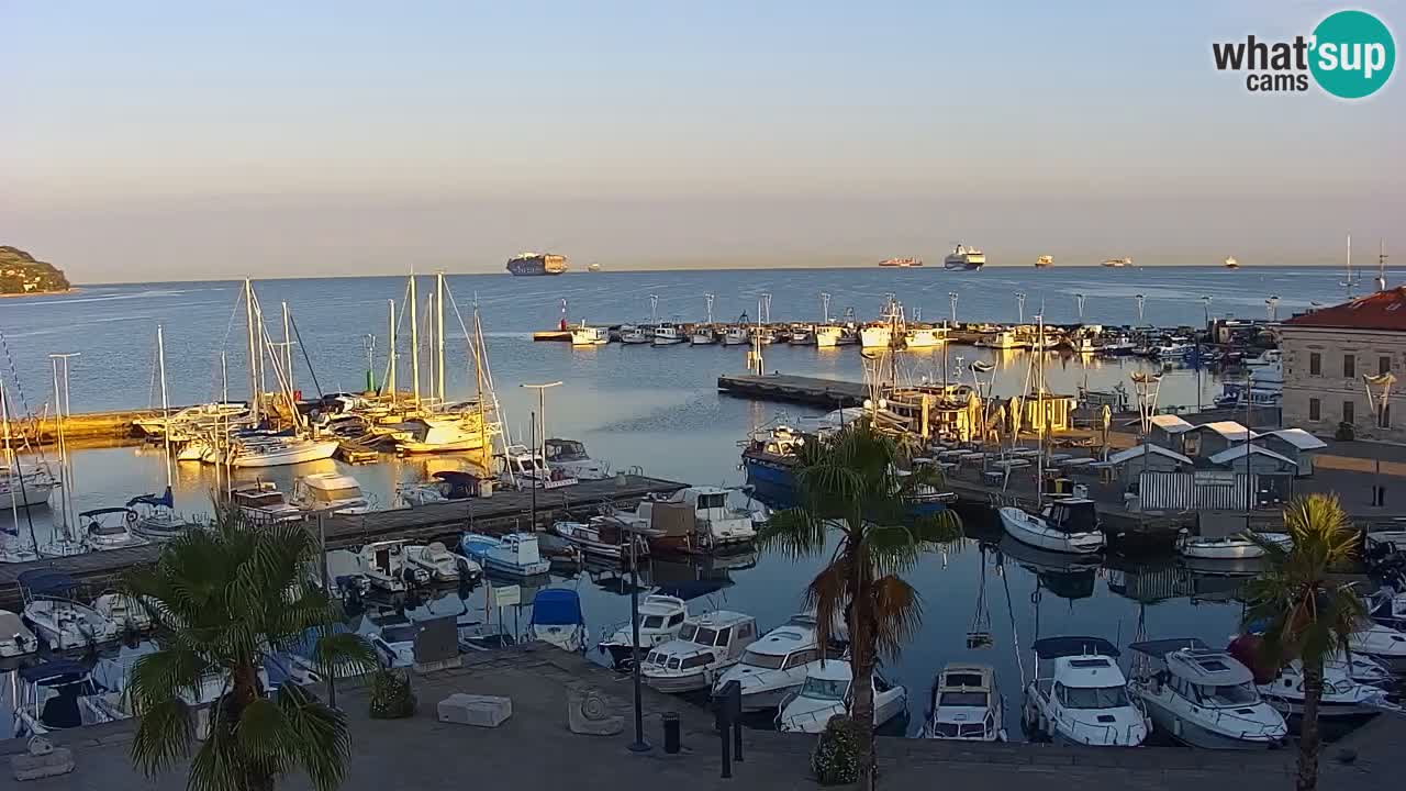 Webcam Capodistria – marina e lungo mare dall’Hotel Grand Koper