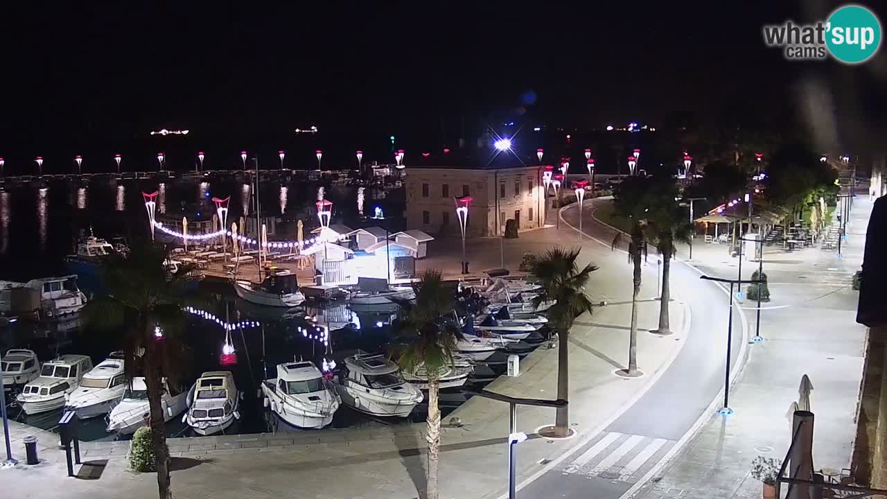 Webcam Koper – Panorama de la marina et de la promenade depuis le Grand Hotel Koper